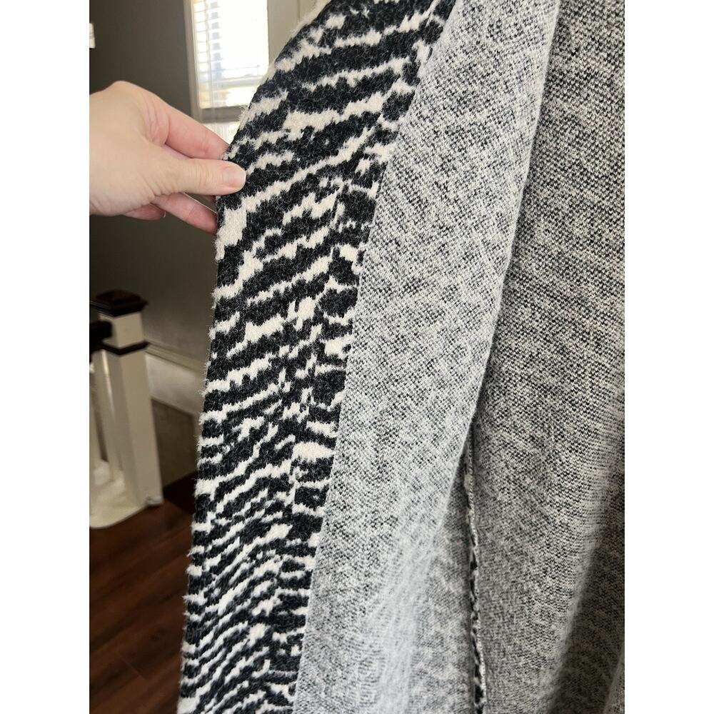 SINCERELY JULES Animal Print Knit Open Front Maxi Length Duster Cardigan XL NWT - Picture 5 of 9